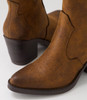 Grosho Tan Microsuede Ankle Boots