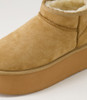 Sivan Light Tan Microsuede Ankle Boots