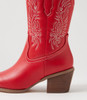 Yeehaw Dark Red Calf Boots