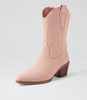 Yeehaw Blush Nubuck Pu Calf Boots