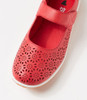 Silviee Red Flat Shoes