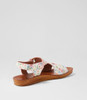 Kandre White Flowers Sandals