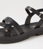 Jormy Black Sandals