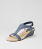 Bunro Blue Denim Sandals