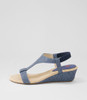 Bunro Blue Denim Sandals