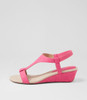 Bunro Pink Denim Sandals