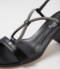 Figee Black Silver Jewels Sandals