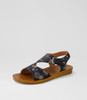 Kandre Black Crush Sandals