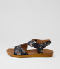 Kandre Black Crush Sandals