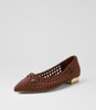 Loron Cocoa Weave Flat Shoes