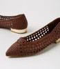 Loron Cocoa Weave Flat Shoes