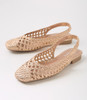 Merson Rose Gold Weave Flat Shoes