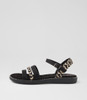 Ileena Black Multi Sandals