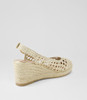 Nondela Champagne Weave Heels