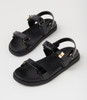 Jument Black Croc Sandals