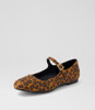 Shali Leopard Microsuede Flat Shoes