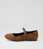 Shali Leopard Microsuede Flat Shoes