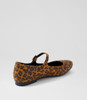 Shali Leopard Microsuede Flat Shoes