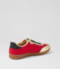 Destine Gold Red Multi Sneakers