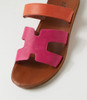 Kistali Fuchsia Orange Sandals
