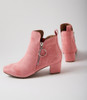 Hesta Rose Microsuede Ankle Boots