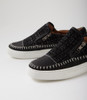 Tonki Black Tweed Fabric Sneakers