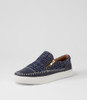 Tonki Navy Tweed Fabric Sneakers