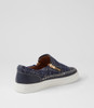 Tonki Navy Tweed Fabric Sneakers