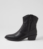 Leenie Black Ankle Boots