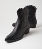 Leenie Black Ankle Boots