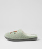 Luring Soft Green Multi Slippers