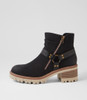 Gutta Black Nubuck Pu Ankle Boots