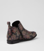 Fanda Black Floral Chelsea Boots