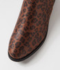 Fanda Brown Leopard Microsuede Chelsea Boots