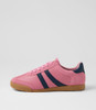 Evaporate Pink Navy Microsuede Sneakers