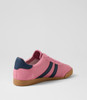 Evaporate Pink Navy Microsuede Sneakers