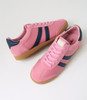 Evaporate Pink Navy Microsuede Sneakers