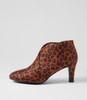 Ishee W Leopard Microsuede Ankle Boots