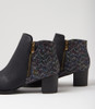 Justean Black Splash Multi Ankle Boots