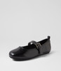 Skooch Black Flat Shoes