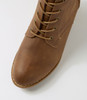 Jimbala Dark Tan Nubuck Pu Ankle Boots