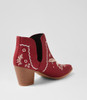 Crasho Crimson Multi Ankle Boots