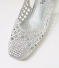 Merson Silver Weave Flat Shoes