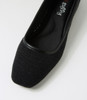 Zardozi Black Weave Flat Shoes