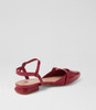 Vinda Dark Red Patent Pu Flat Shoes