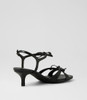 Scullie Black Sandals