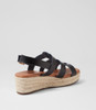 Hansi Black Sandals