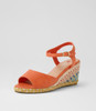 Frazzy Orange Multi Rope Sandals