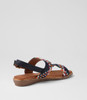 Manza Navy Multi Sandals