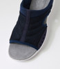 Christin Navy Fabric Sandals